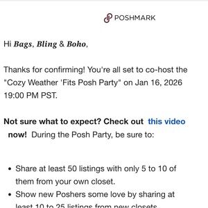 "Cozy Weather 'Fits Posh Party" on Jan 16, 2026 19:00 PM PST
